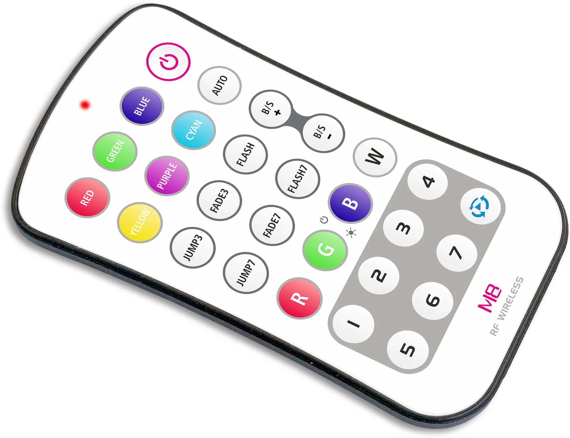 M8  RGBW Remote Control 433MHz RF CR2032.